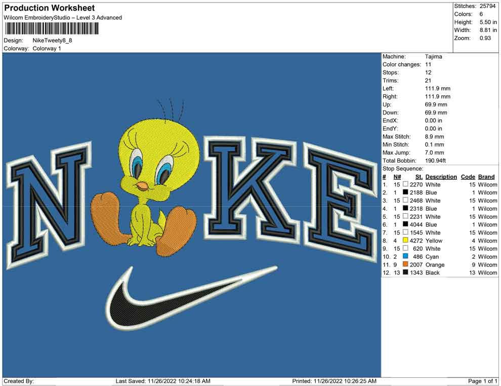 Nike Tweety