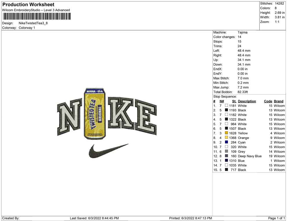 Nike Twisted tea Bottle
