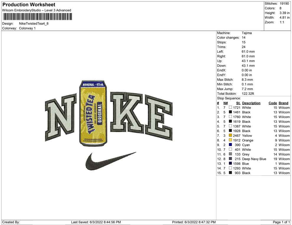 Nike Twisted tea Bottle