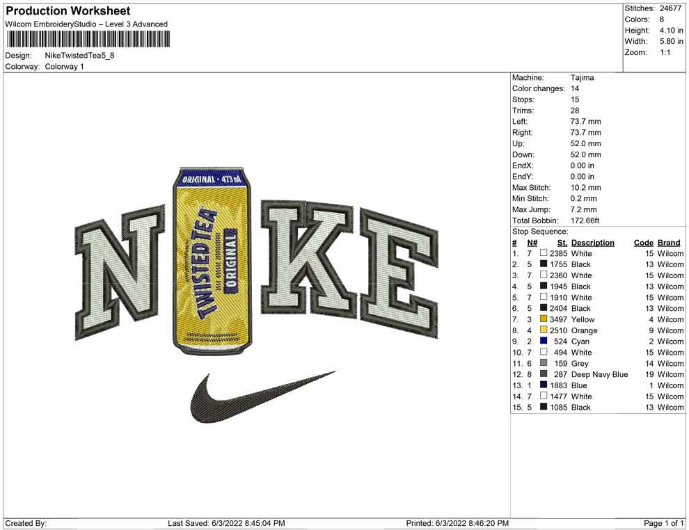 Nike Twisted tea Bottle