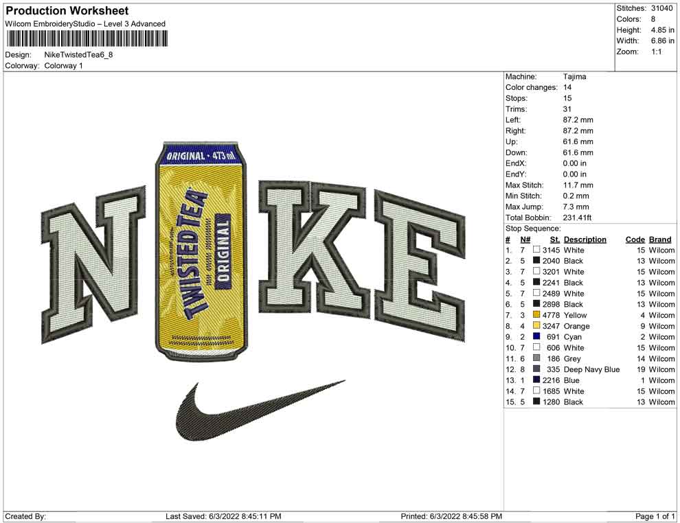 Nike Twisted tea Bottle