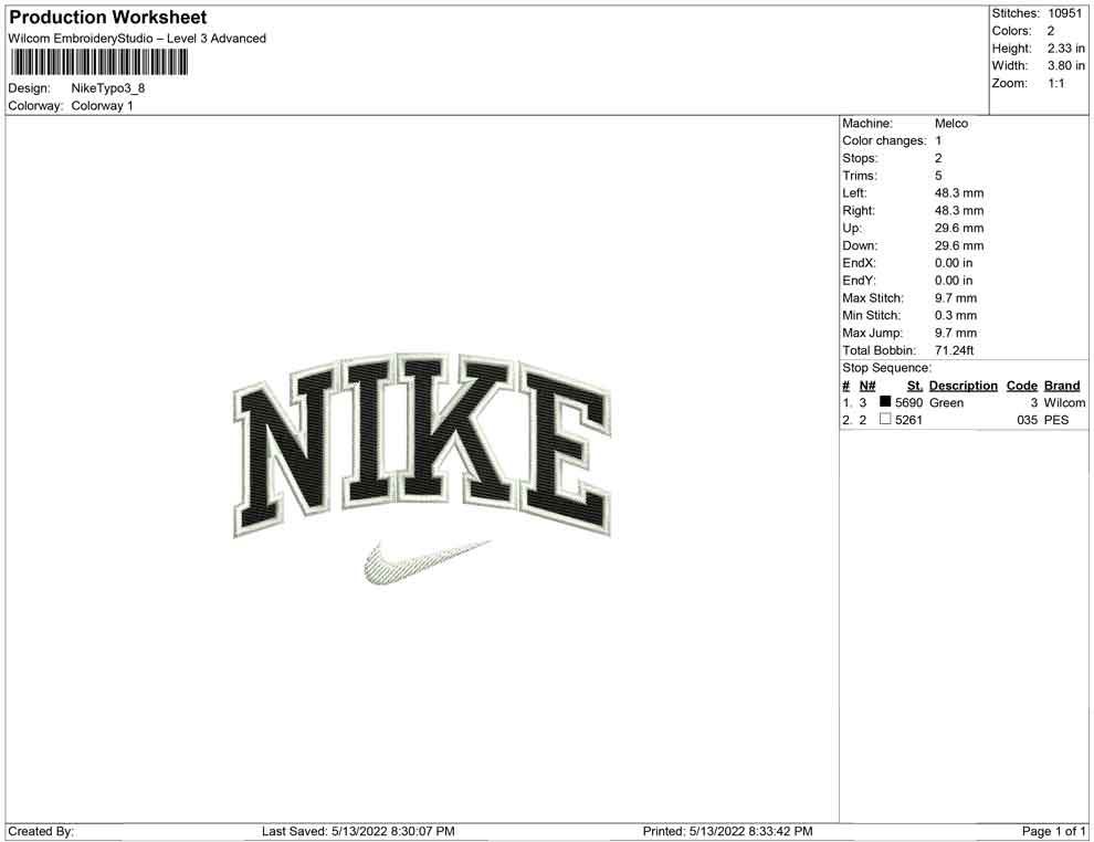 Nike Typo