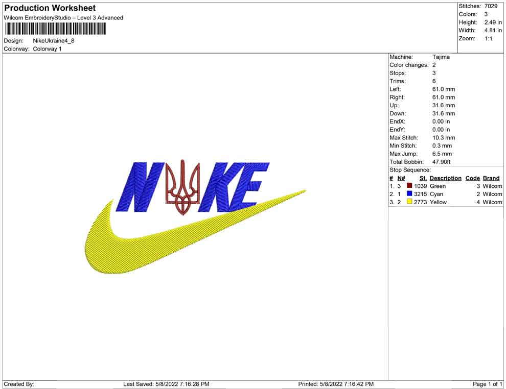 NIke Ukraine Symbol