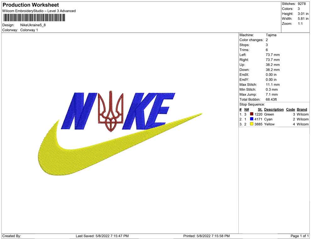 NIke Ukraine Symbol