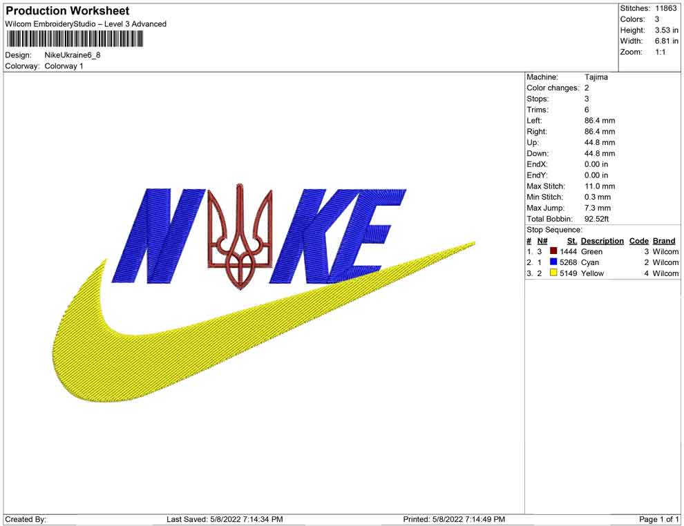 NIke Ukraine Symbol