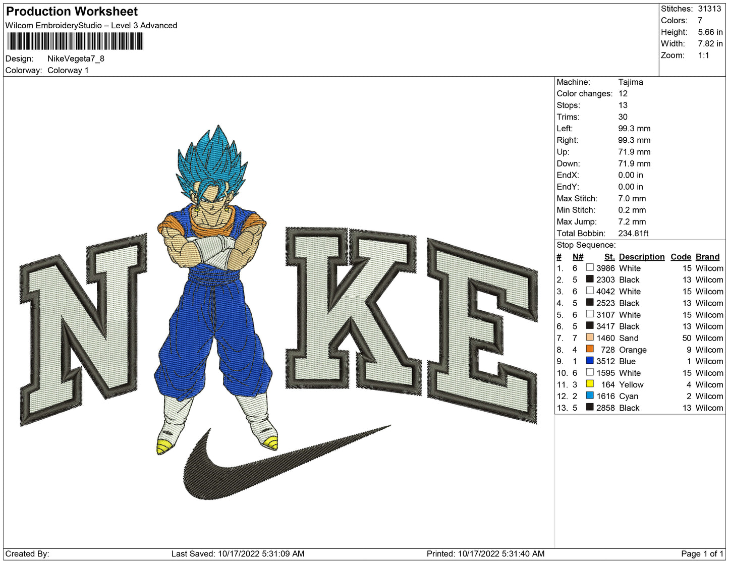 Nike Vegeta