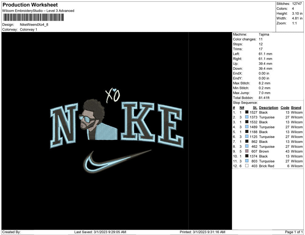 Nike Weeknd xo