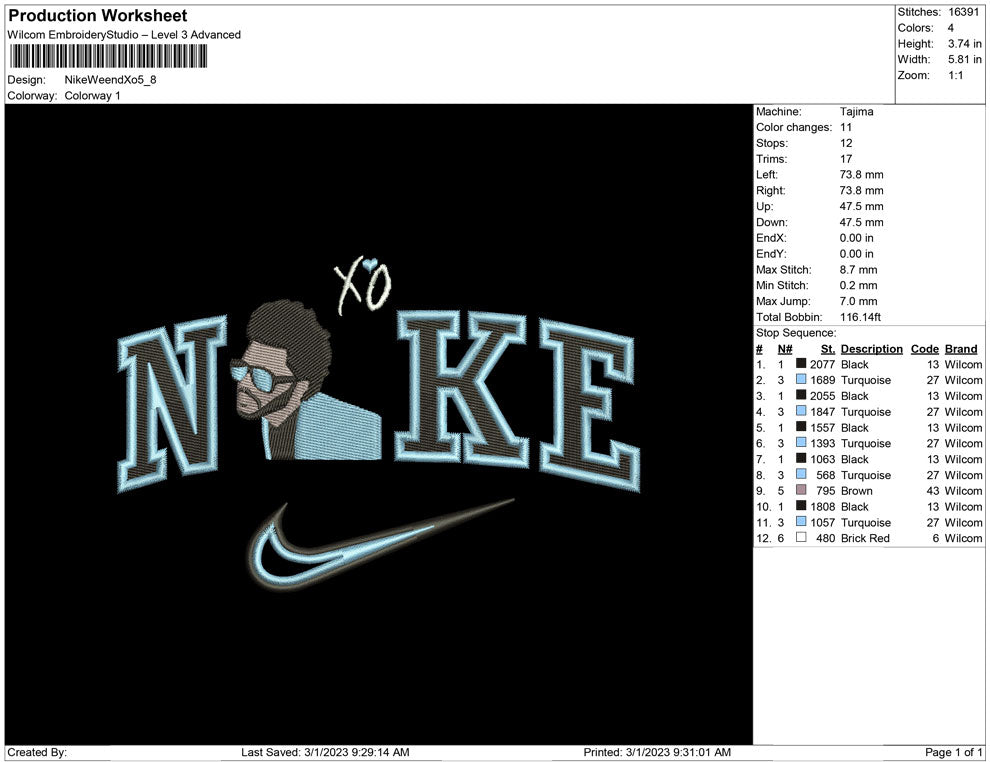 Nike Weeknd xo