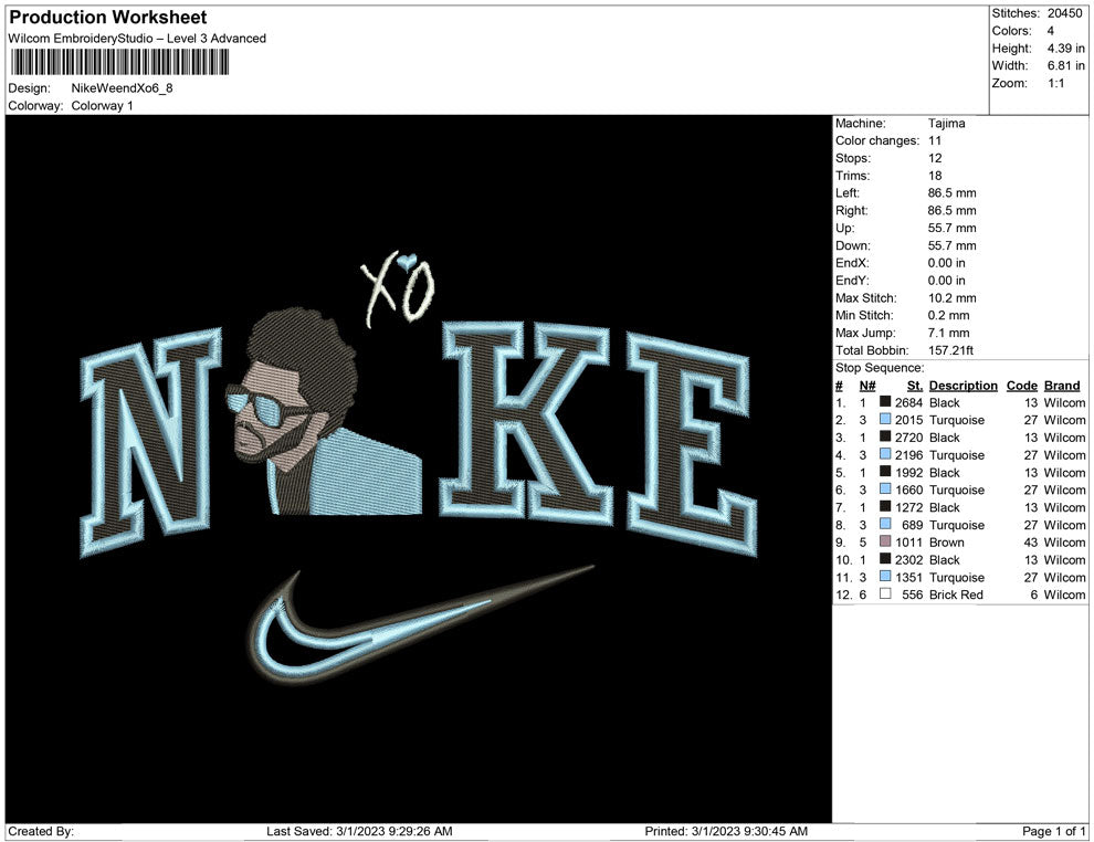 Nike Weeknd xo