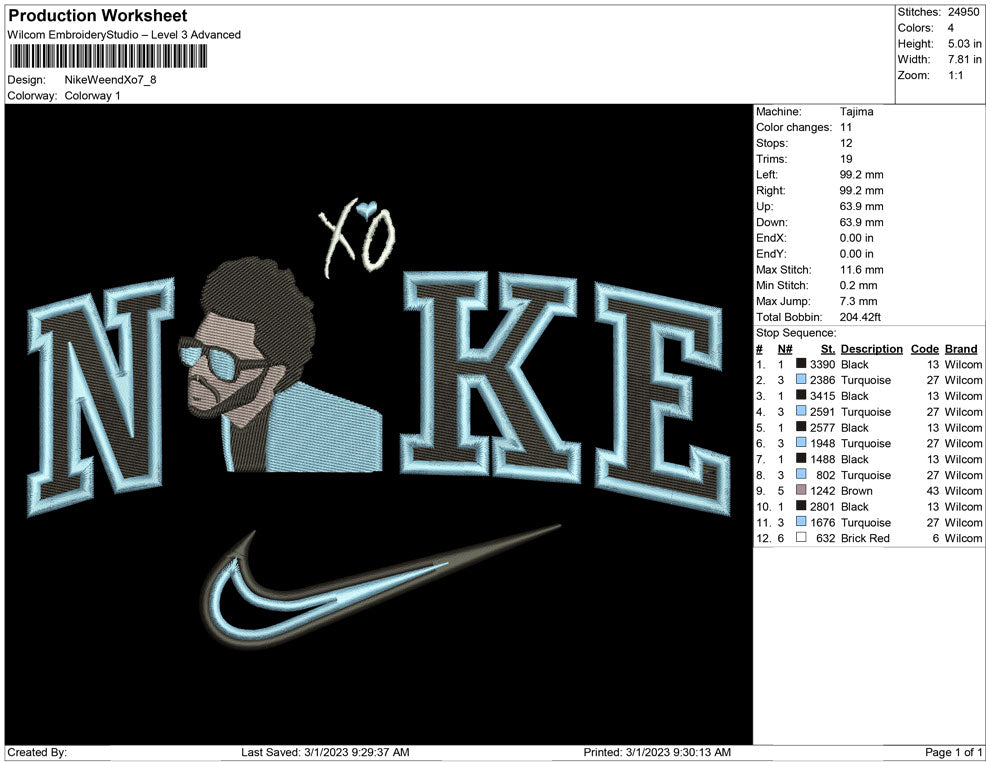 Nike Weeknd xo