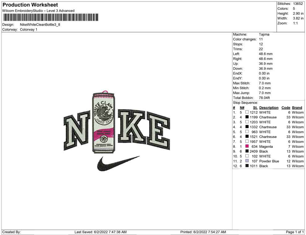 Nike White Claw Bottle