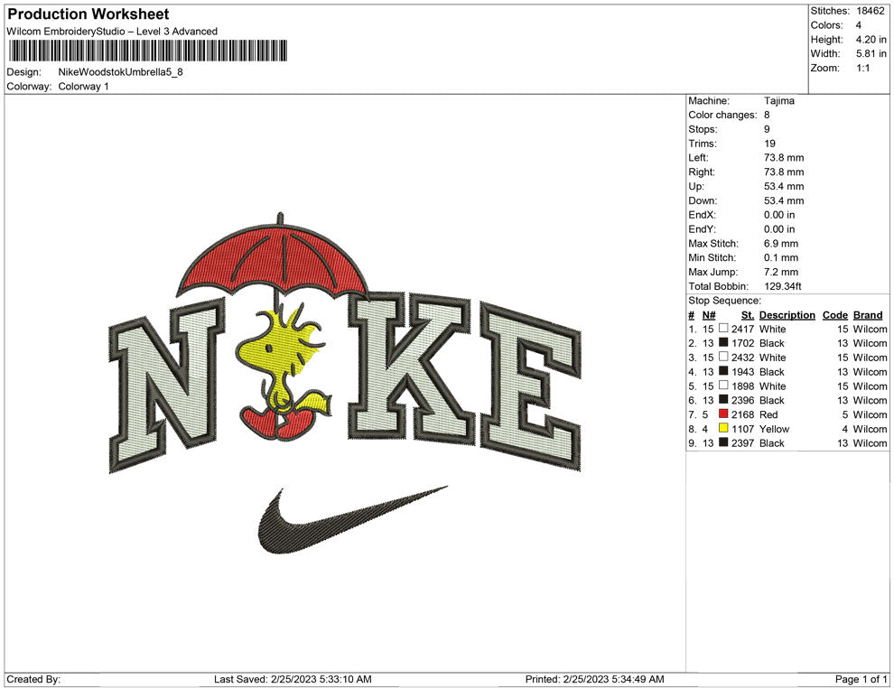Nike Woodsock umbrella