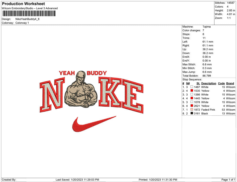 Nike yeah buddy Muscle