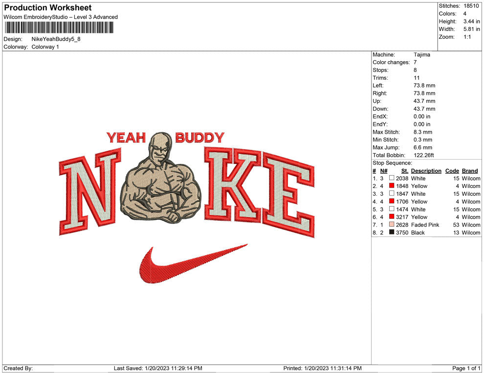 Nike yeah buddy Muscle