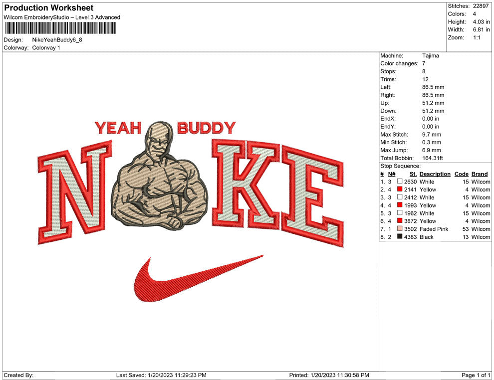 Nike yeah buddy Muscle