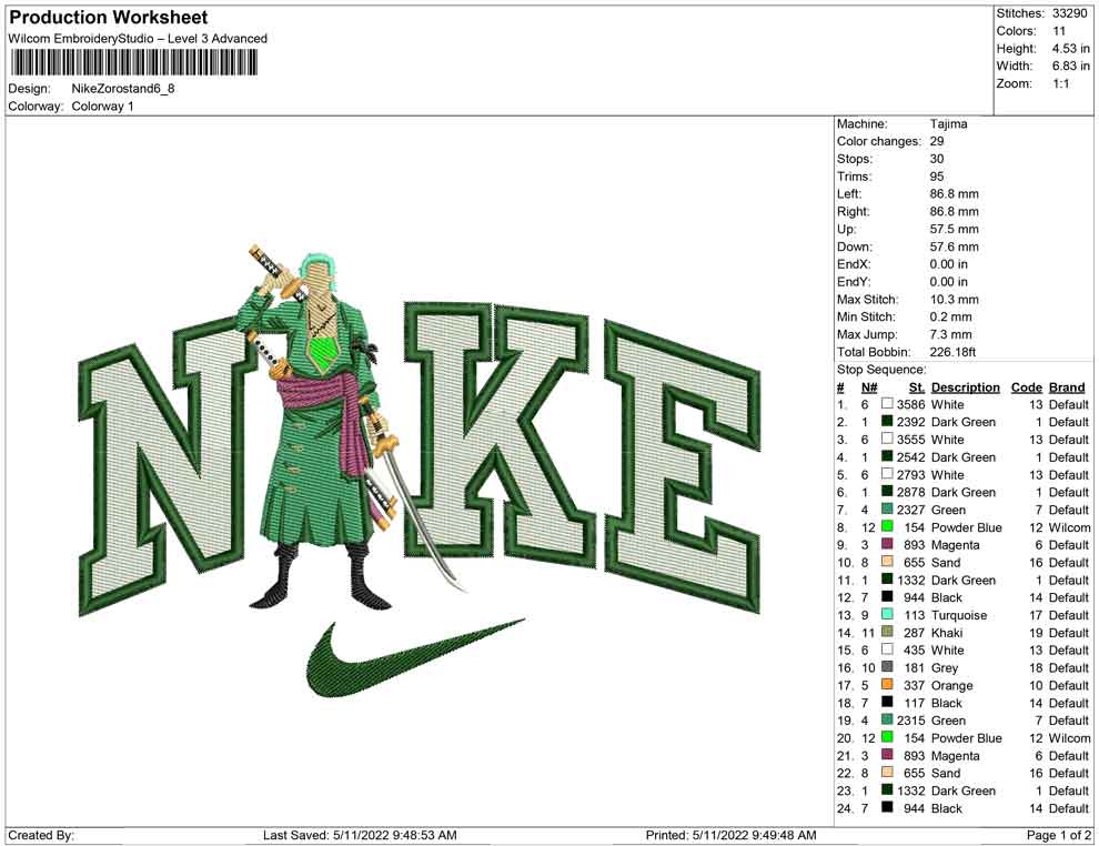 Nike Zoro Stand
