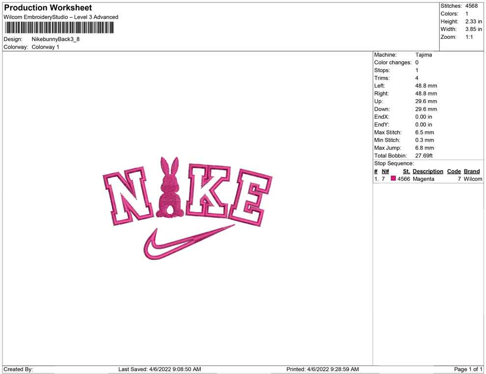 Nike Bunny Back