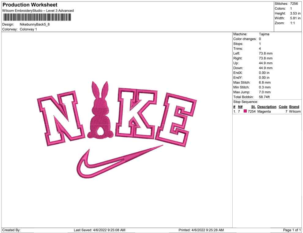 Nike Bunny Back