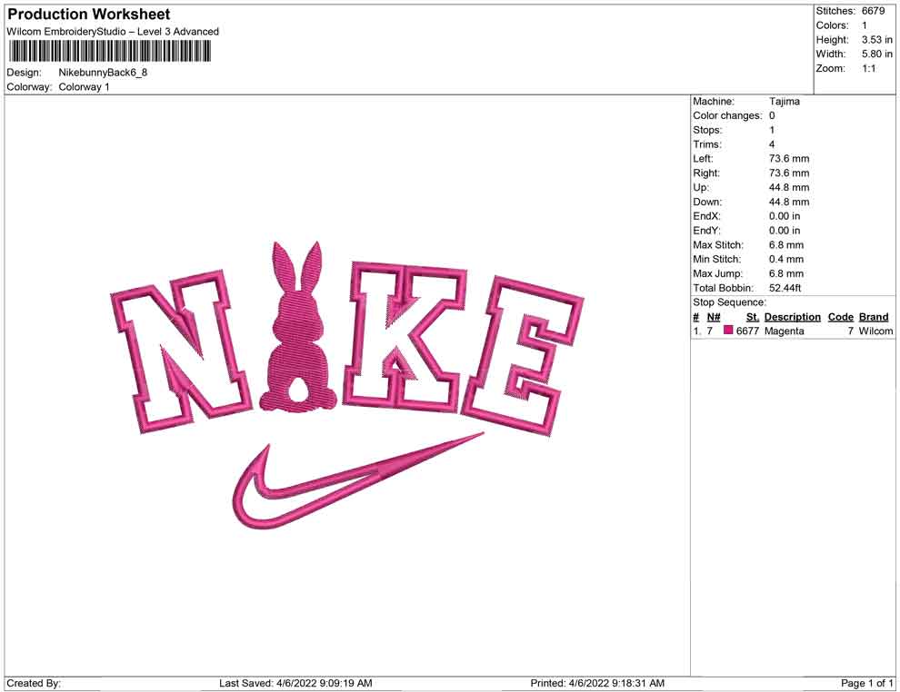 Nike Bunny Back