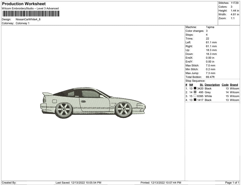 Nissan Car White
