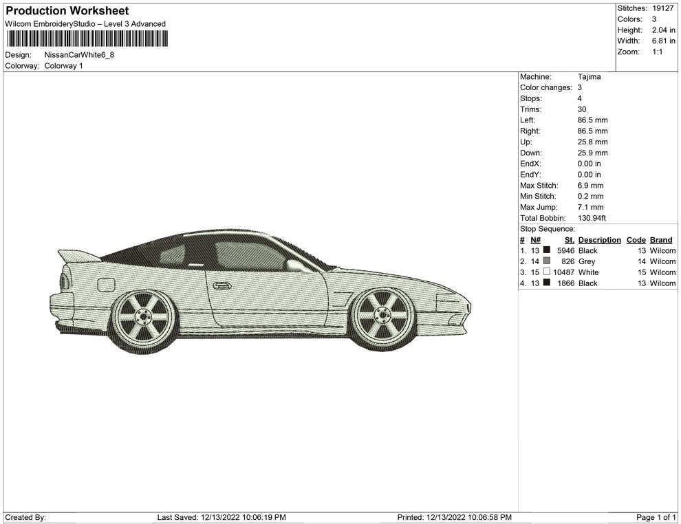 Nissan Car White