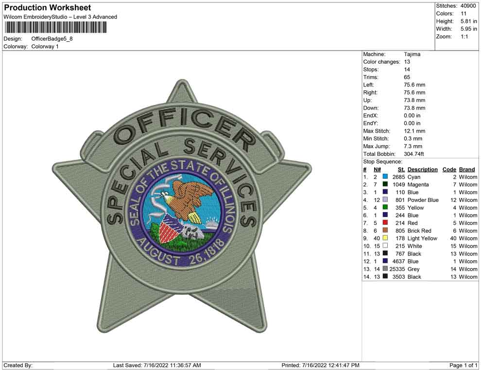 Office sherif badge