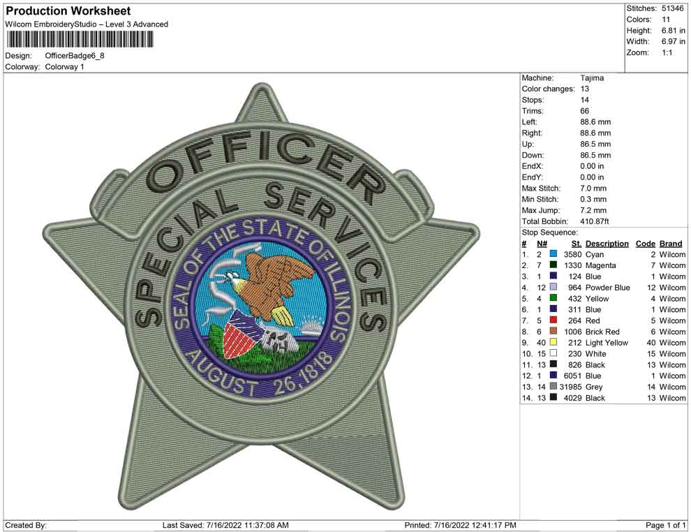 Office sherif badge