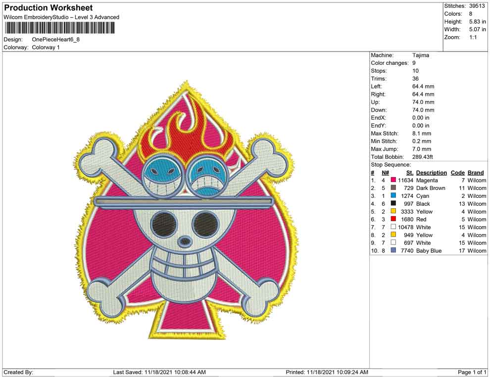 one piece logo heart