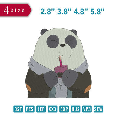 Panda Drinking