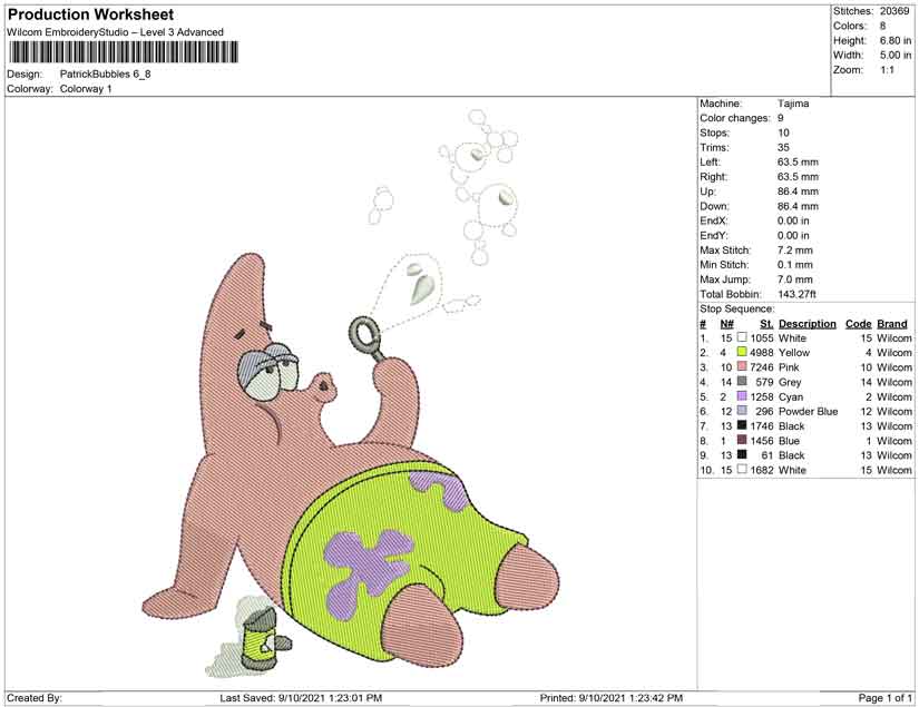 Patrick Blowing Bubbles