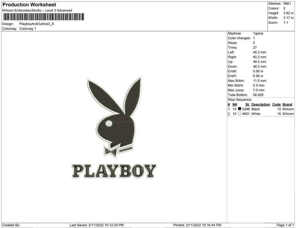 Playboy and outline