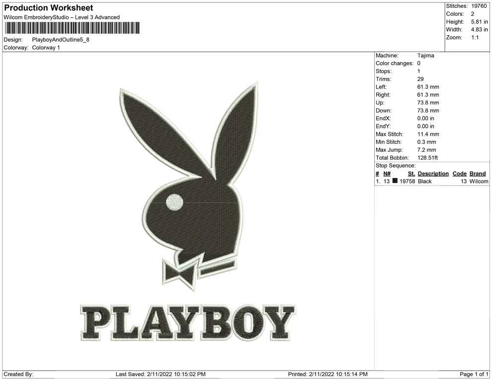 Playboy and outline