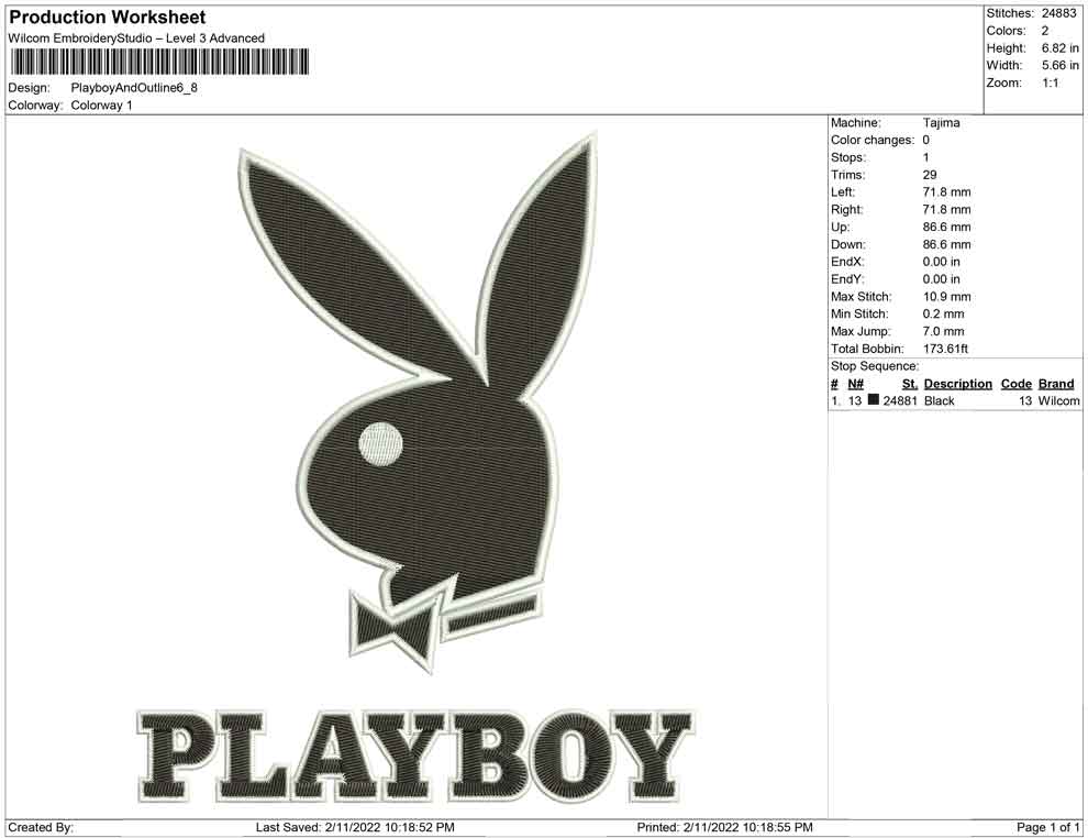 Playboy and outline