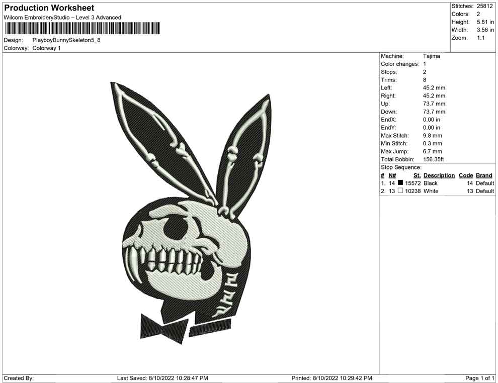 Playboy Bunny Skeleton