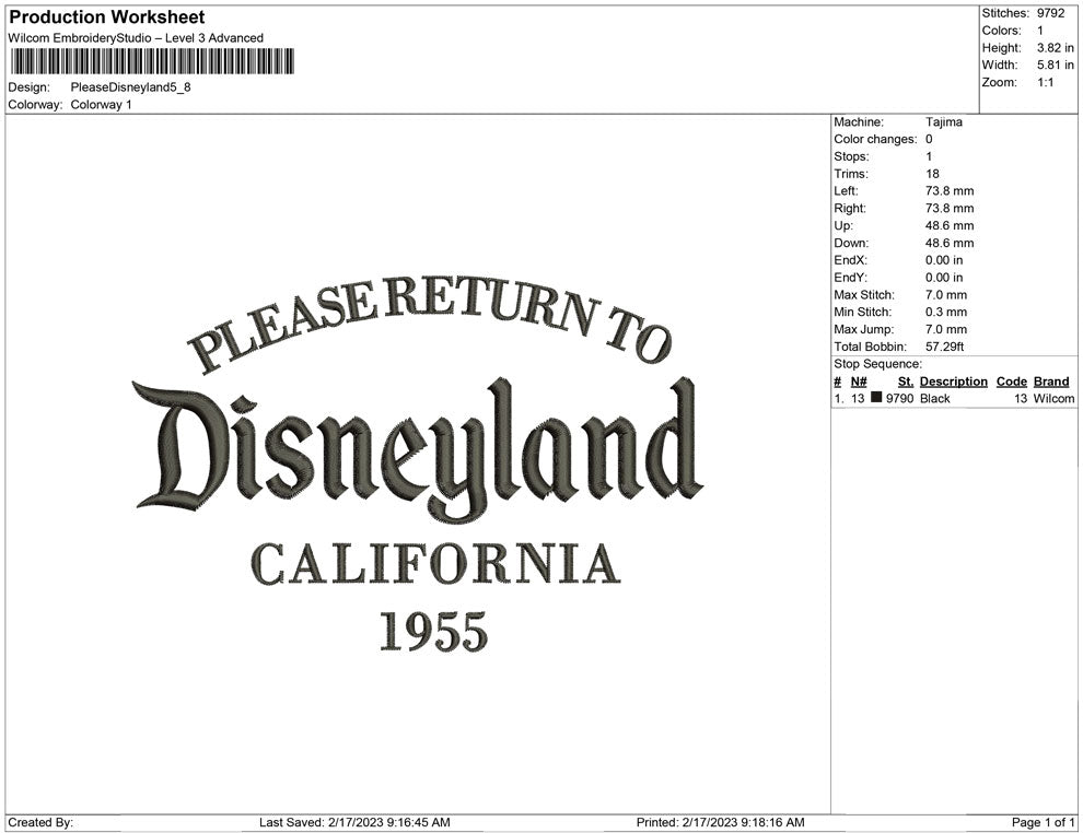 Disneyland Typo