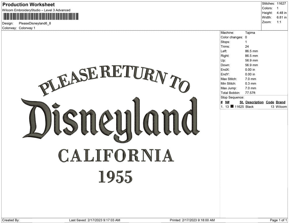 Disneyland Typo