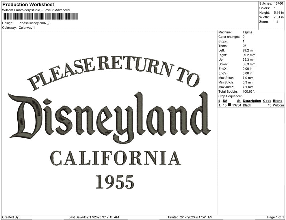 Disneyland Typo