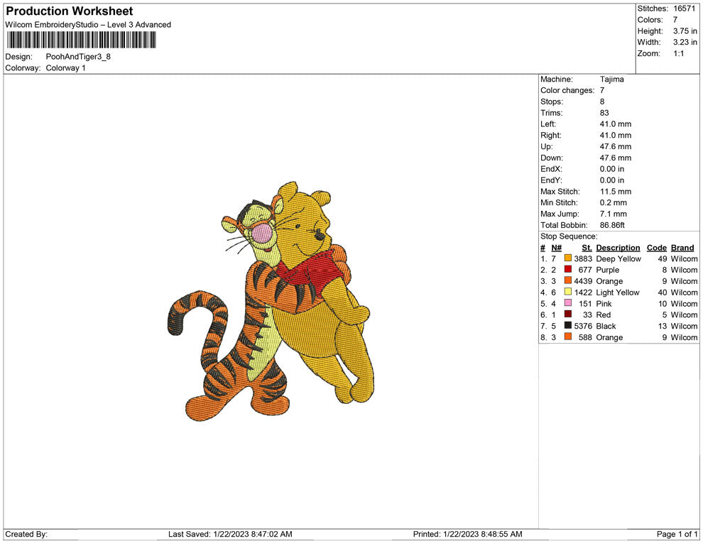 Mini the Pooh and Tiger