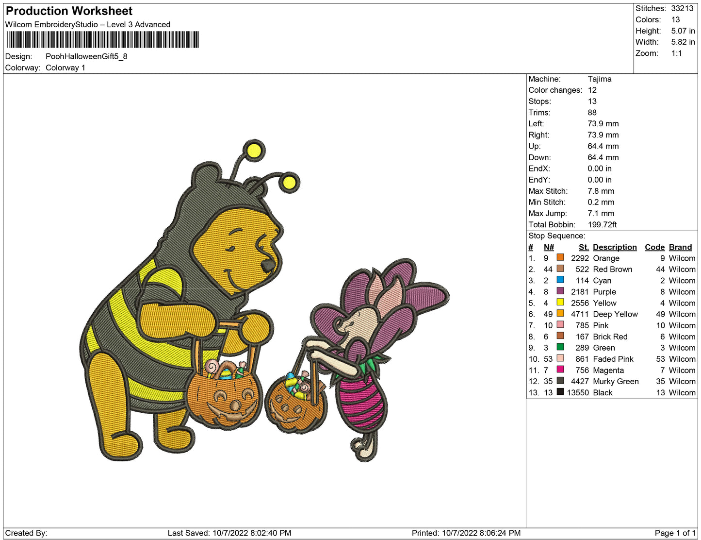 Pooh Halloween Gift