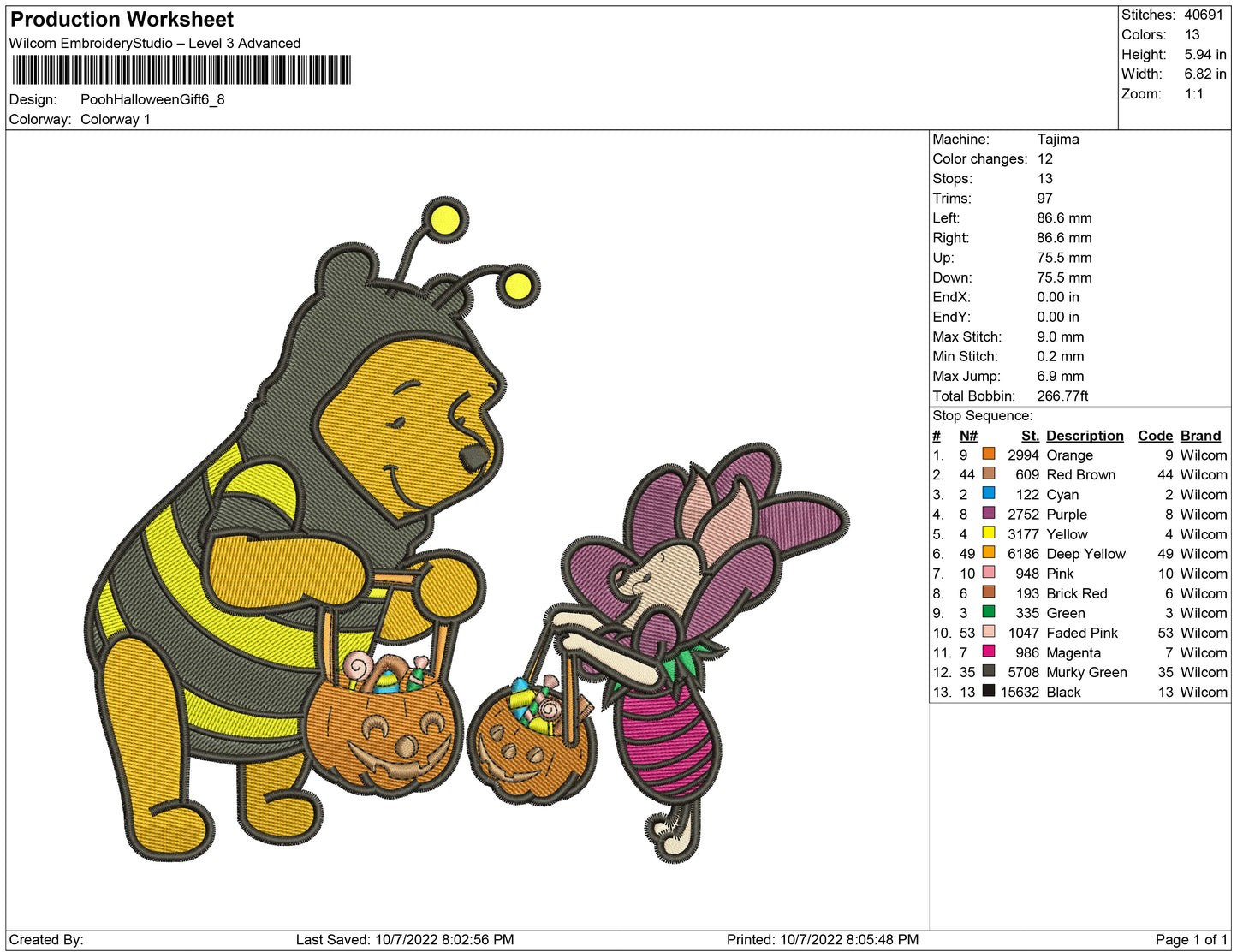 Pooh Halloween Gift