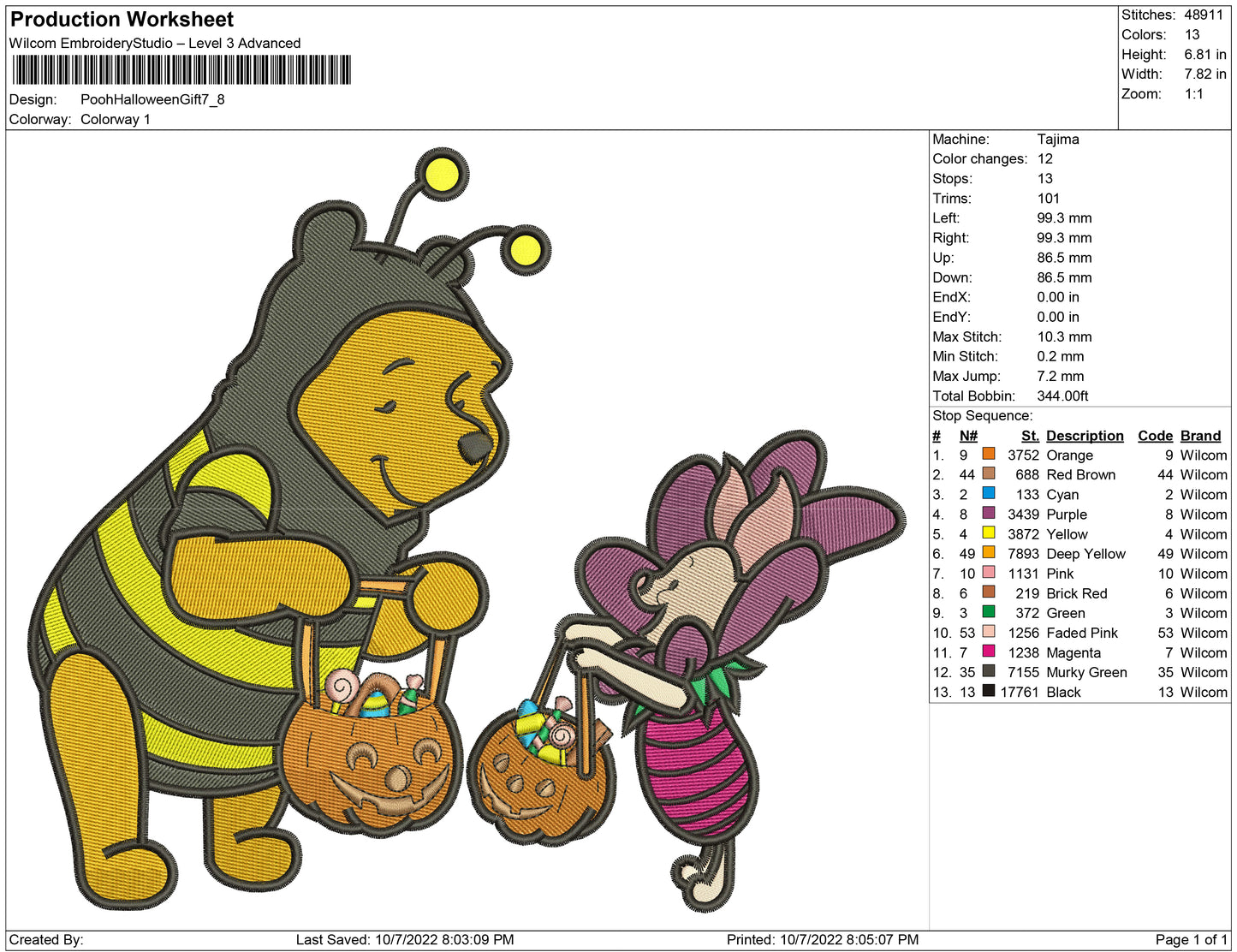 Pooh Halloween Gift