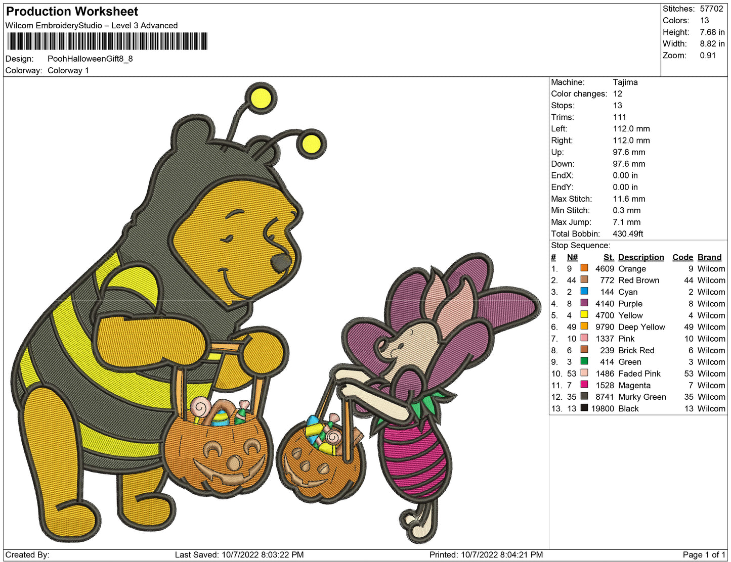 Pooh Halloween Gift