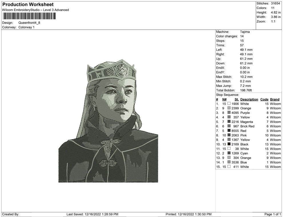 Queen Front