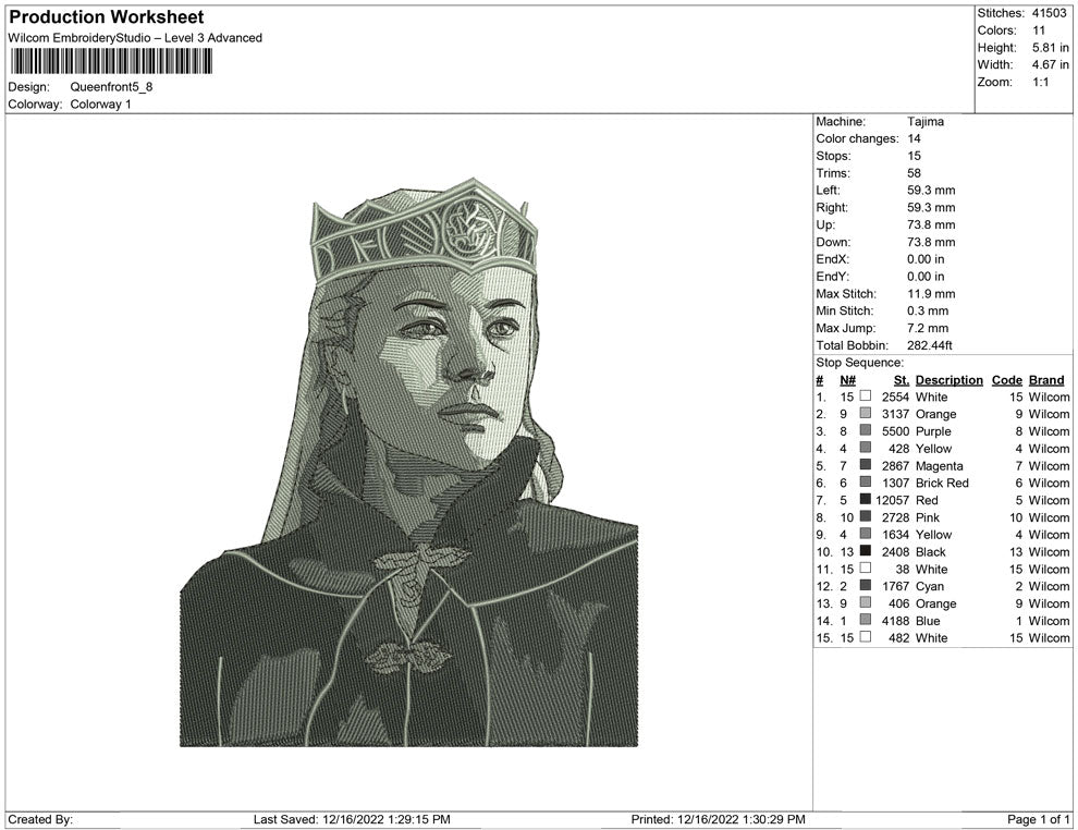 Queen Front