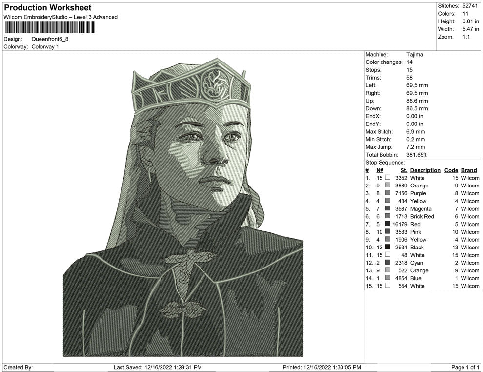 Queen Front