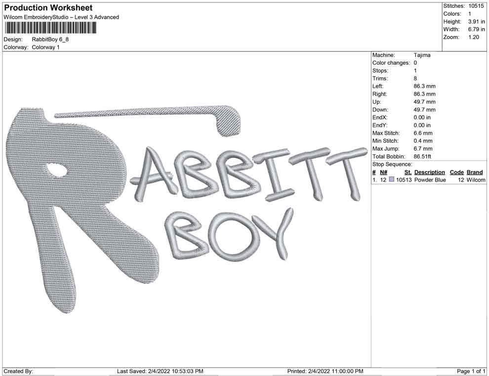 Rabbit Boy Big size