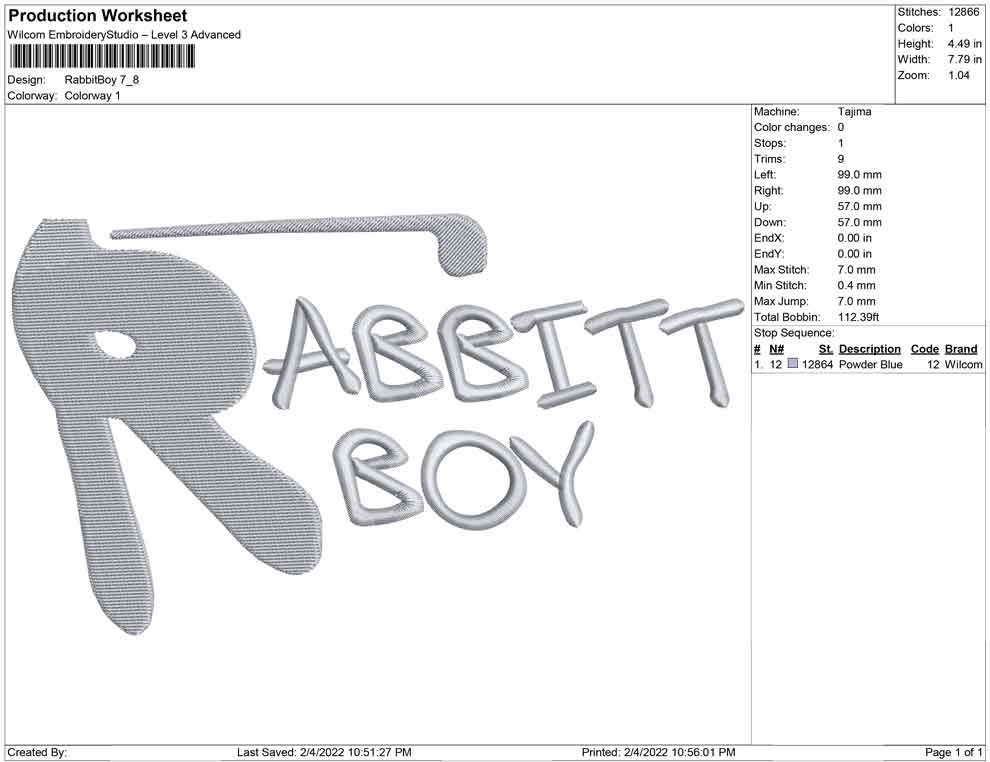 Rabbit Boy Big size