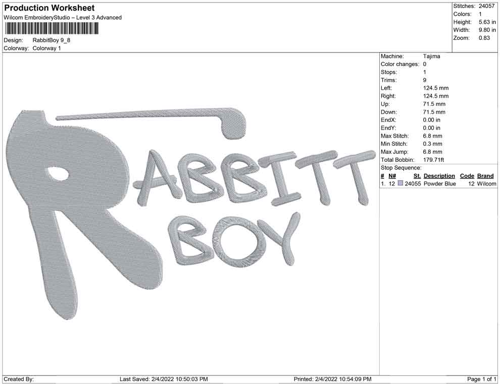 Rabbit Boy Big size