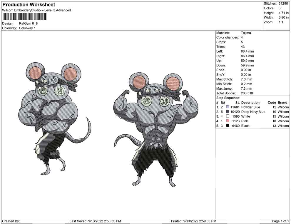 Rat Gym bodybuilding