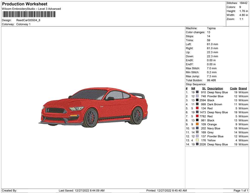Red Car GT350